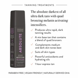 Mine Tan Self Tan Foam 200ml - Absolute (Ultra Dark)