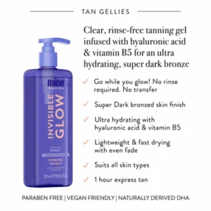 MineTan Invisible Glow Super Dark Hydrating Tan Gelly 237ml