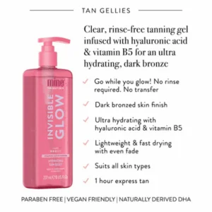 Mine Tan Invisible Glow Dark Hydrating Tan Gelly 237ml