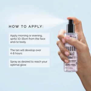 Sienna X Gradual Organic Self Tan Rose Tan Mist