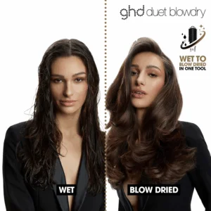 ghd Duet Blowdry Hair Dryer Brush - Black